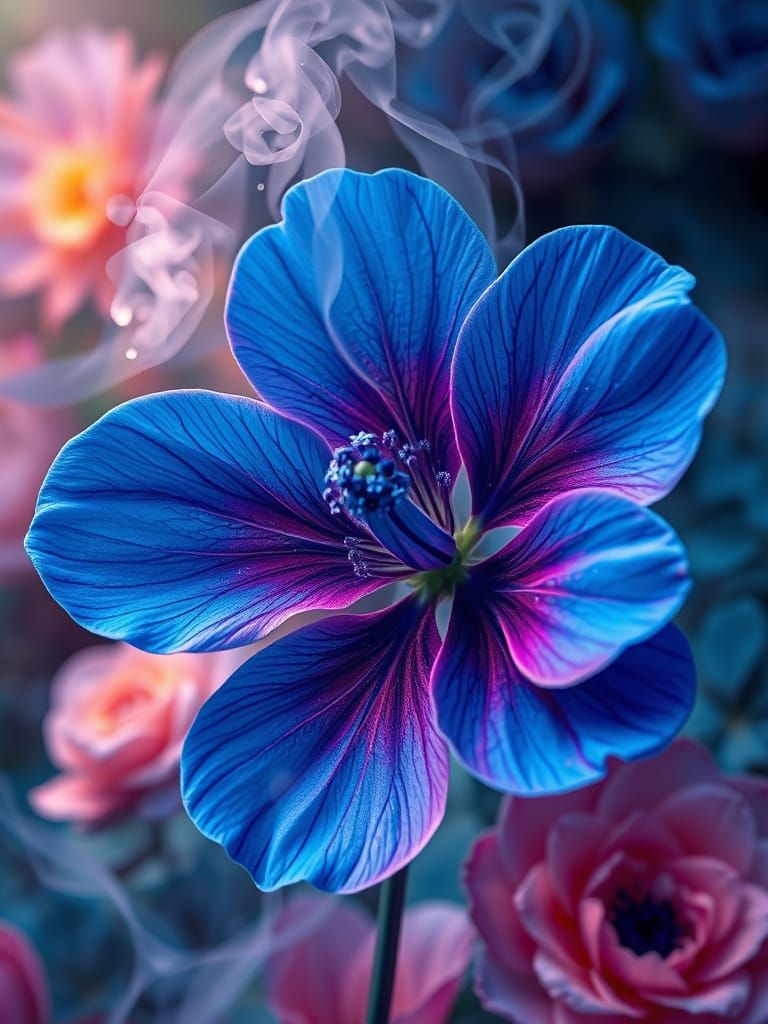 royal blue flower