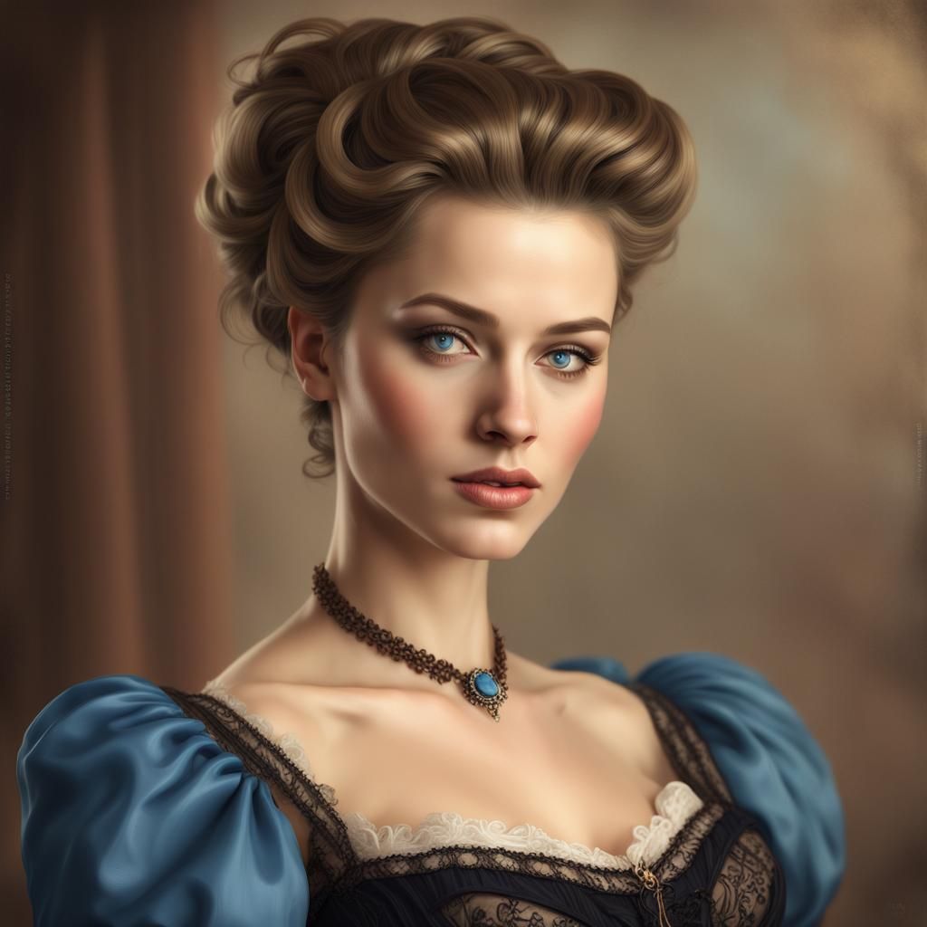 Radiant Saloon Girl in Fantasy Concept Art