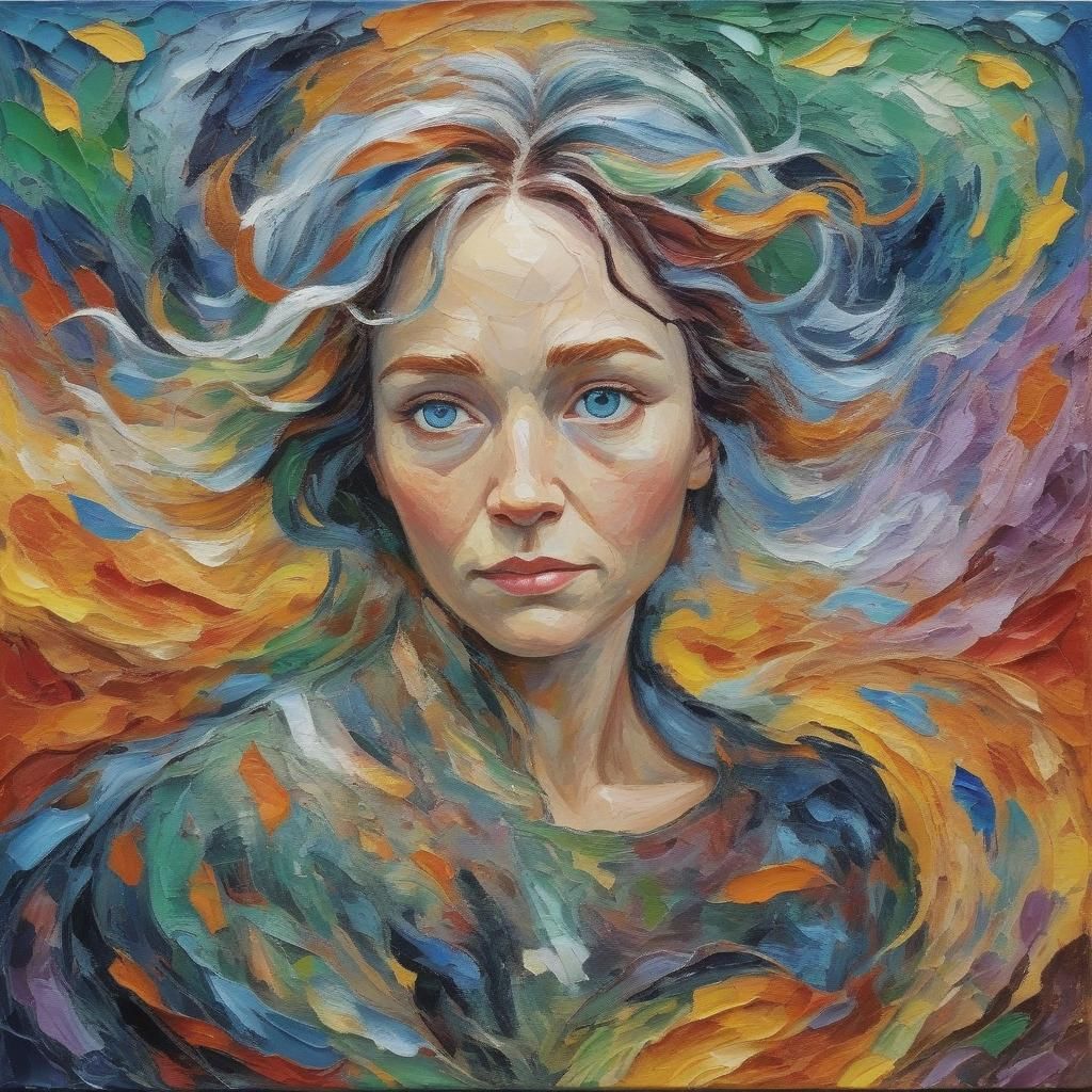 A Wrinkle in Time in Expressionist Oil Painting