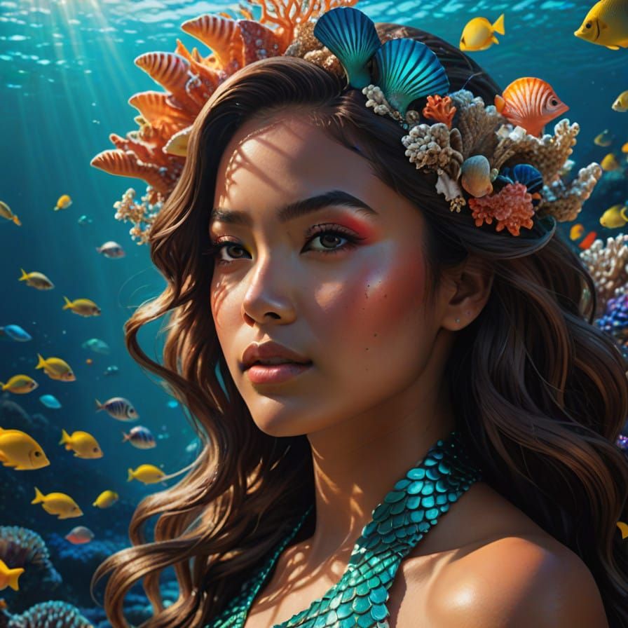 Underwater portait photo shoot