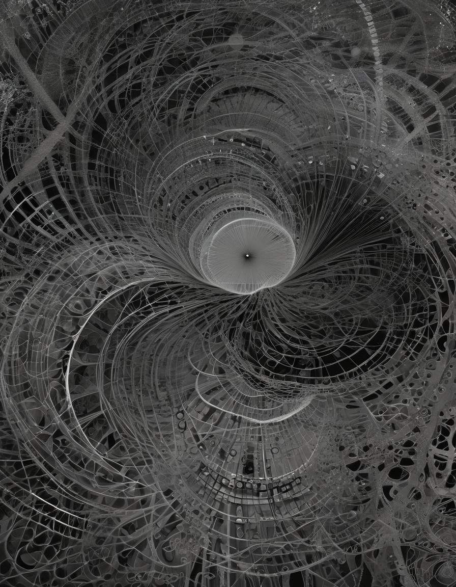 Abstract Spirograph Design in Retro Style