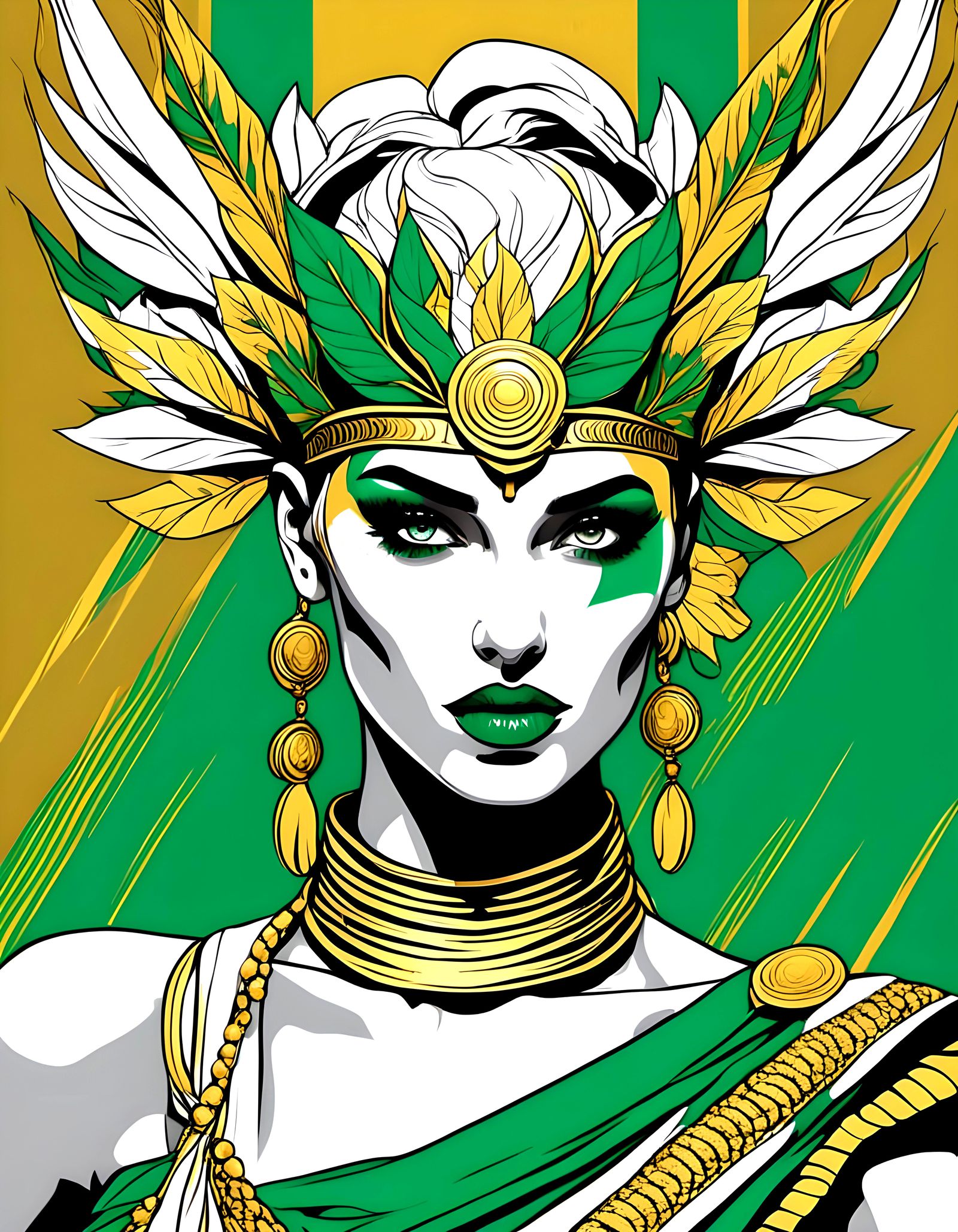 Greek goddess style portrait