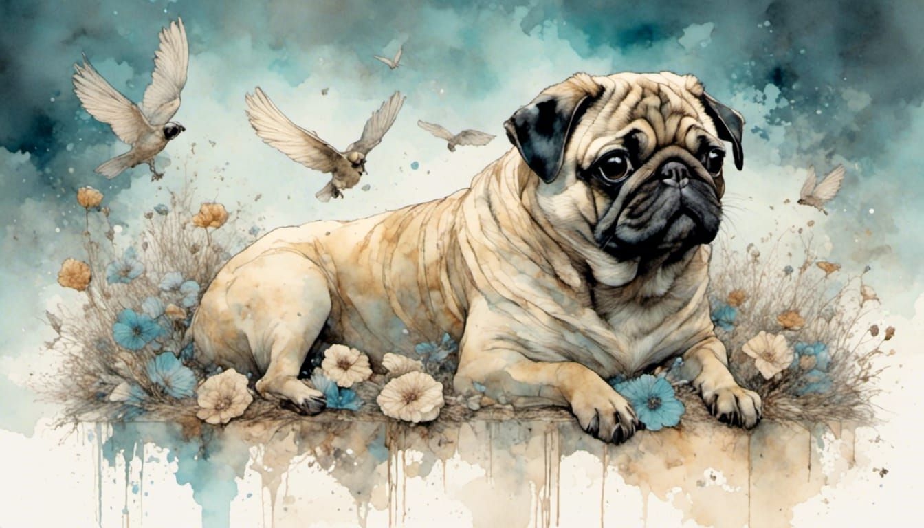 Pug in Heaven: A Realistic Polychromous Rendering
