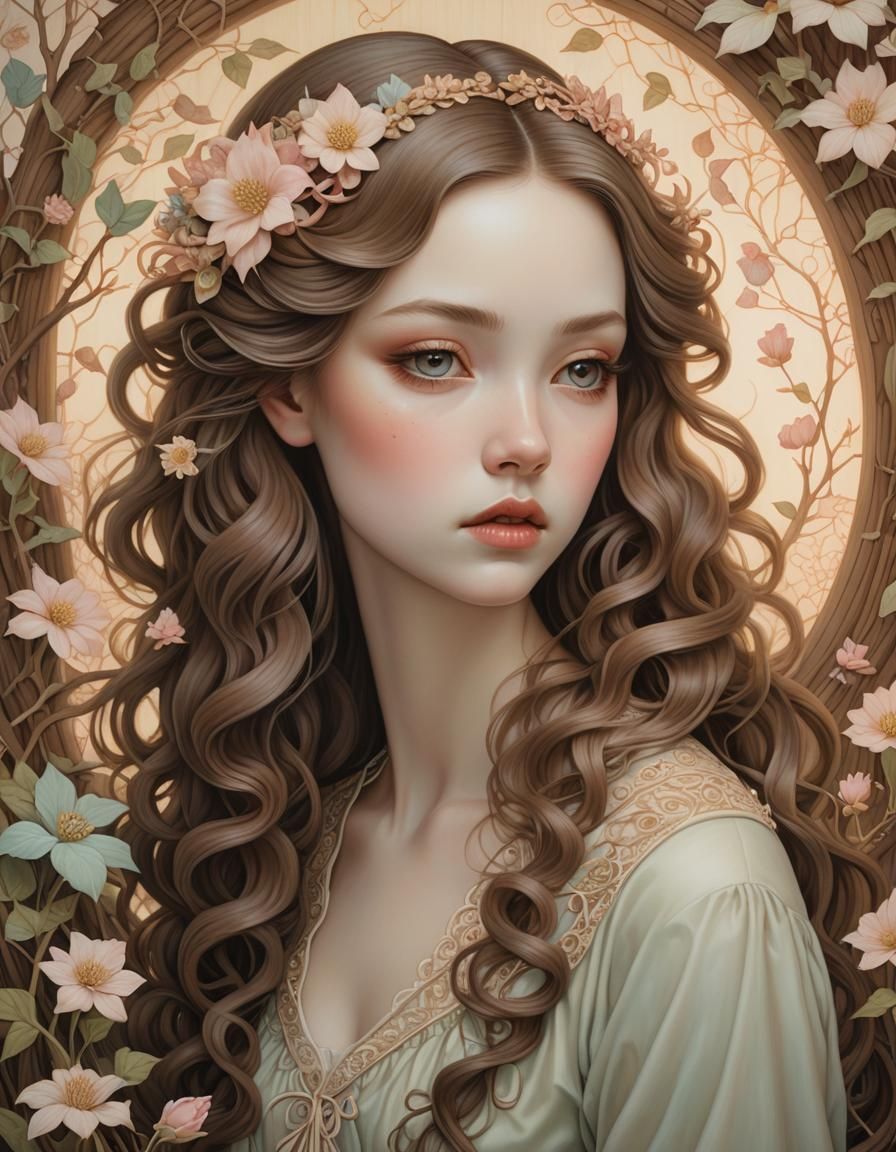 A beautiful young lady