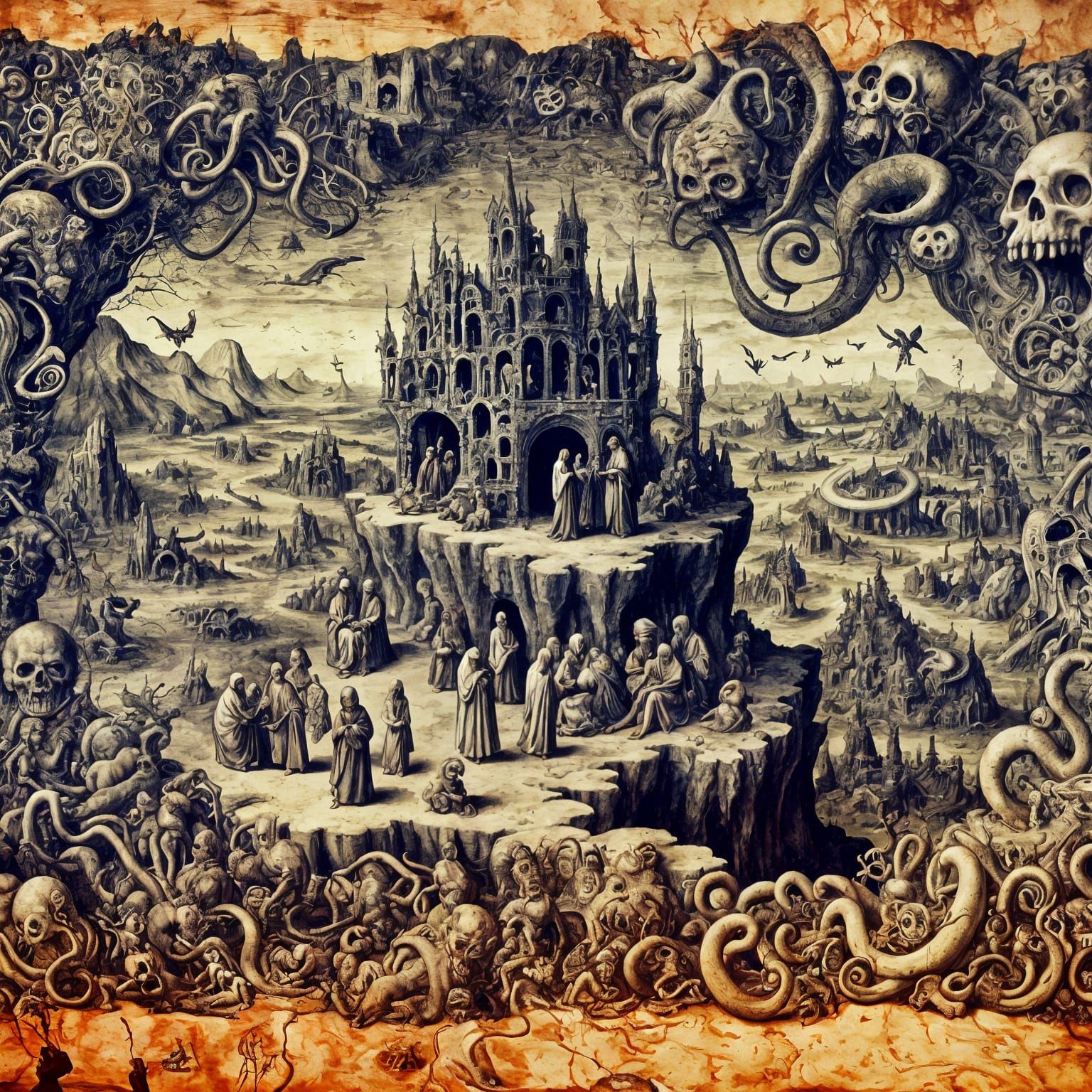 Island of Hope in a Boschian Landscape