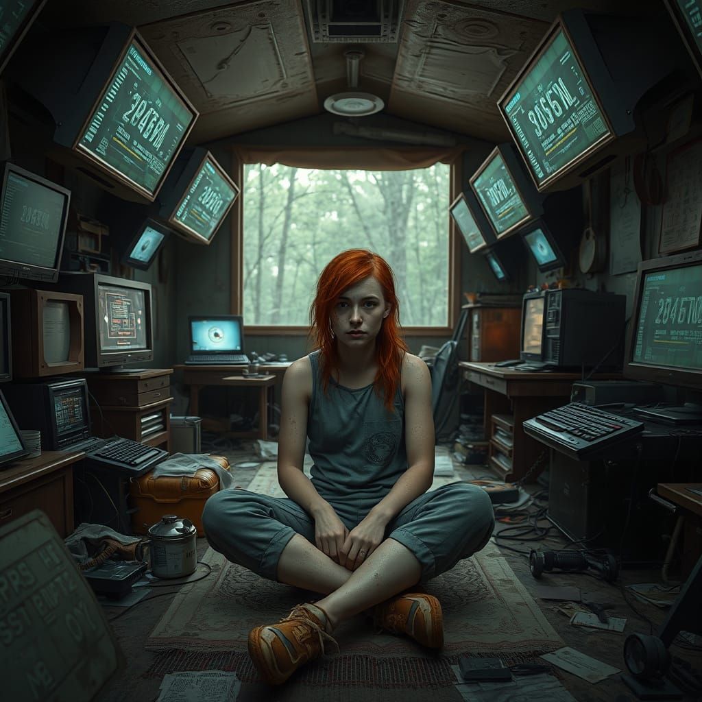 Survivalist Girl in a Post-Apocalyptic Doublewide