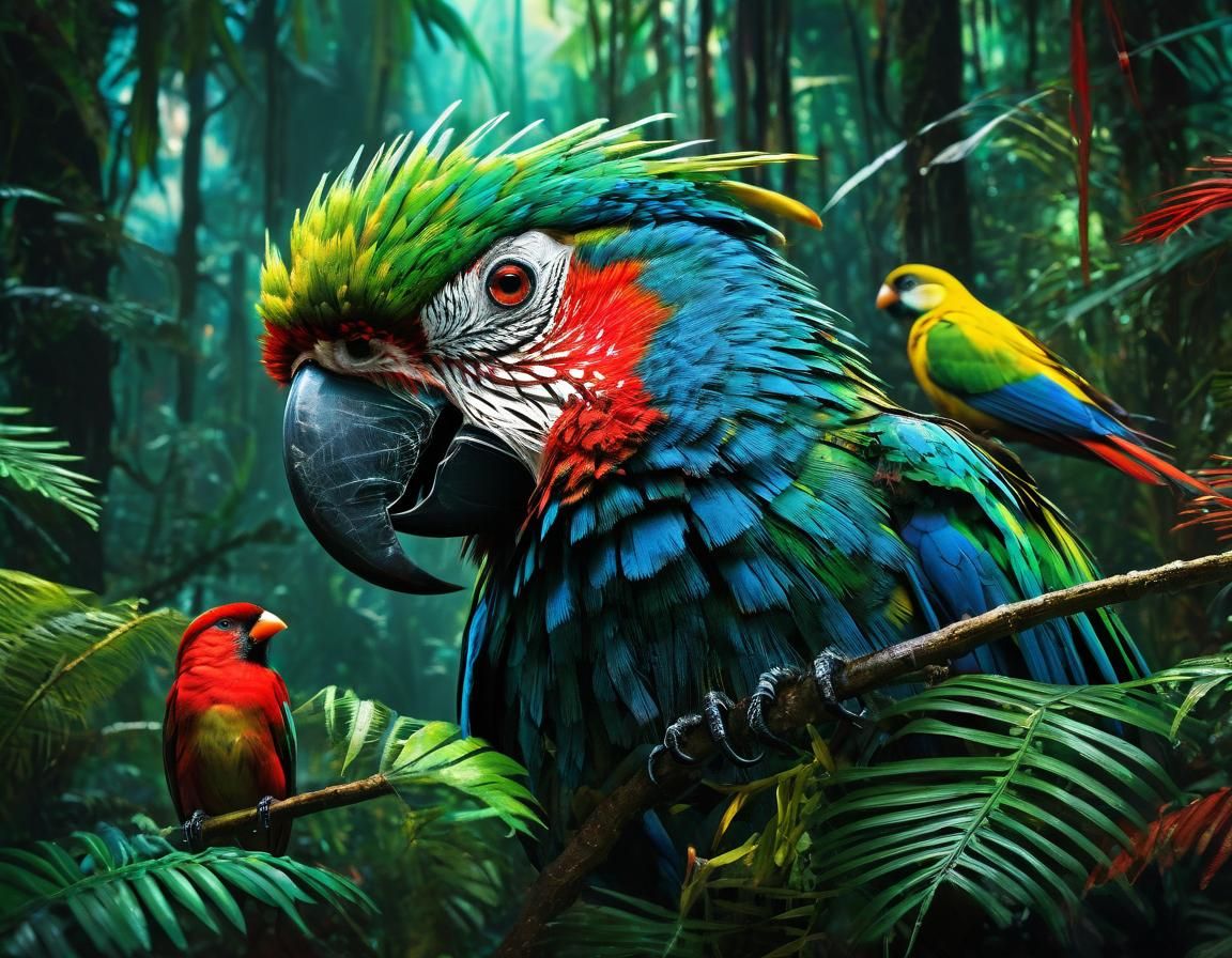 ... attack of the giant parrot...