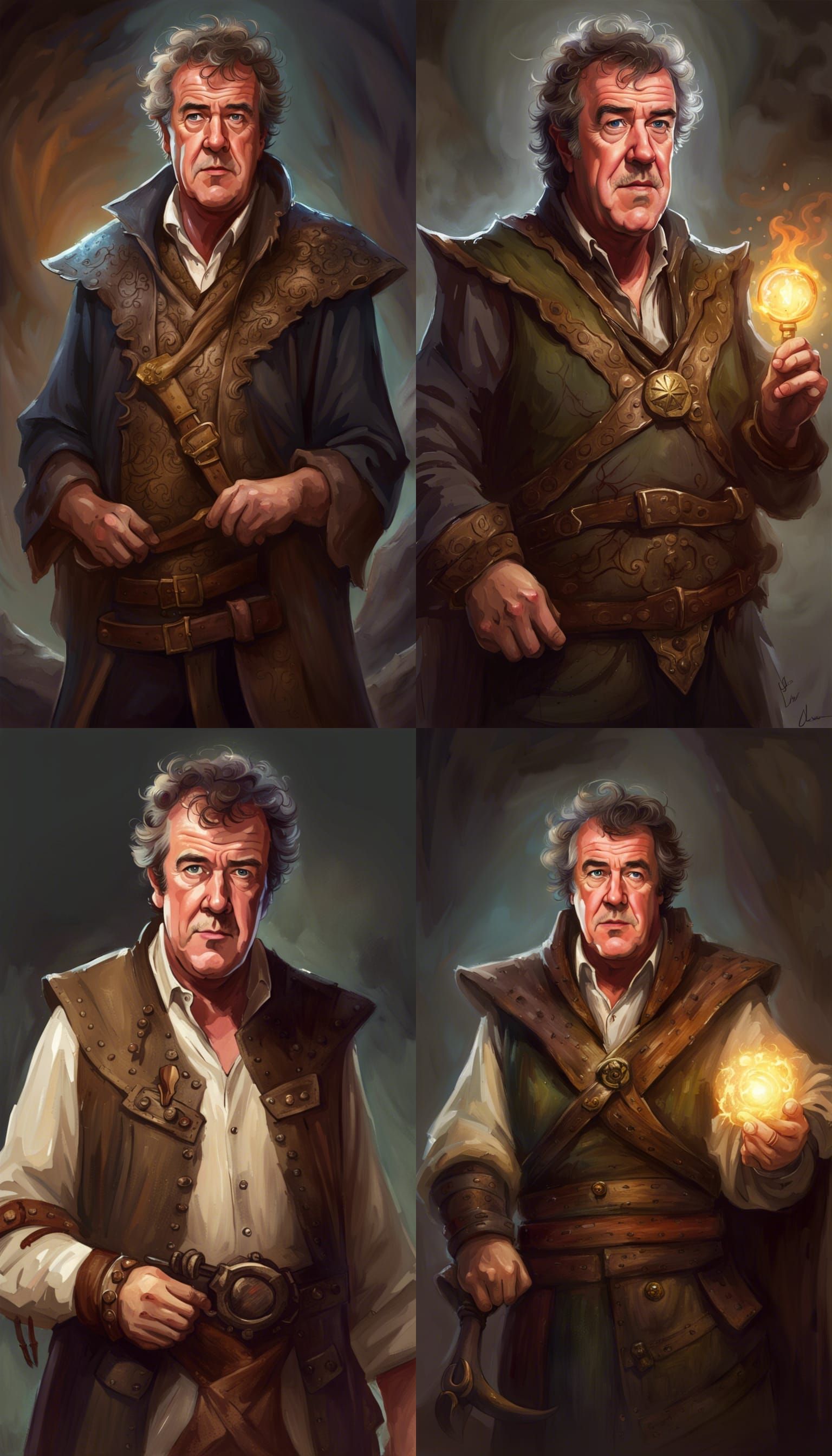 Fantasy Adventurer in Dungeons and Dragons Style