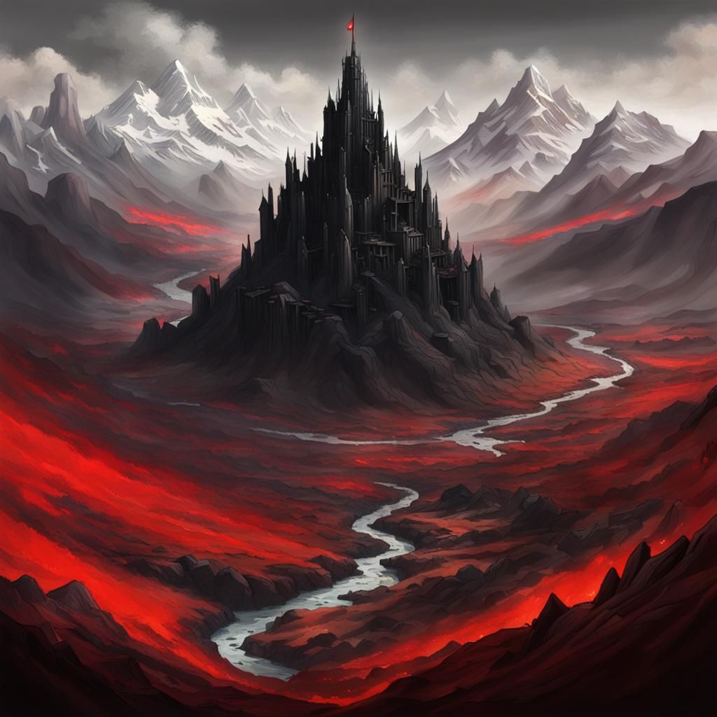 Ominous Black Kingdom Hidden in Mountain Range
