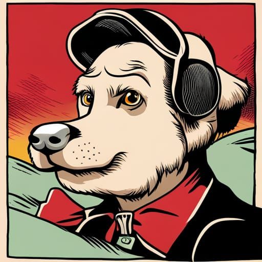 Funny Comic Strip of Buried Dog