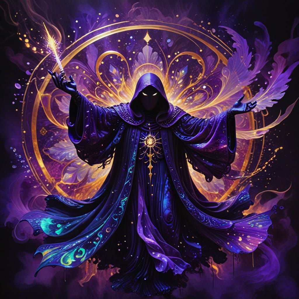 Iridescent Midnight Masquerade