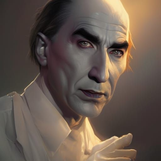 Bela Lugosi Portrait in Art Nouveau Style