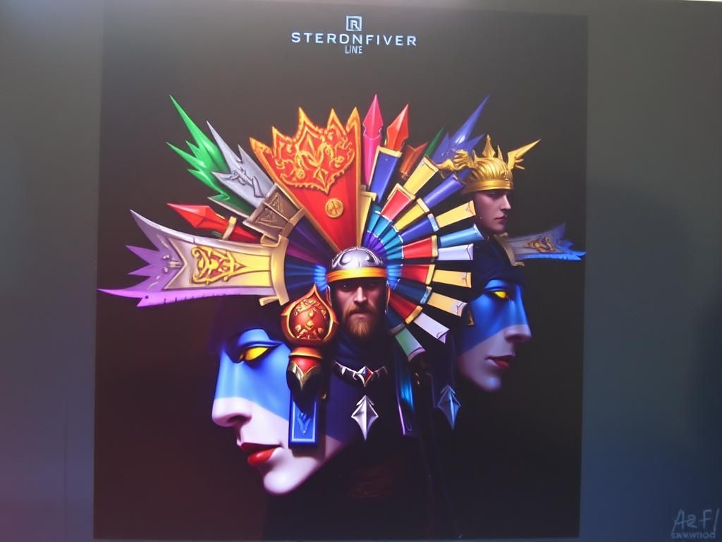 Armored Guards in Comic Book Art Style