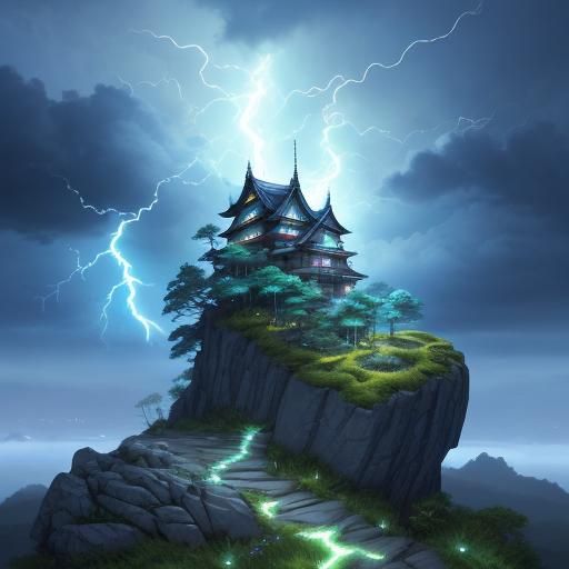 Vibrant Pikachu in Anime Style