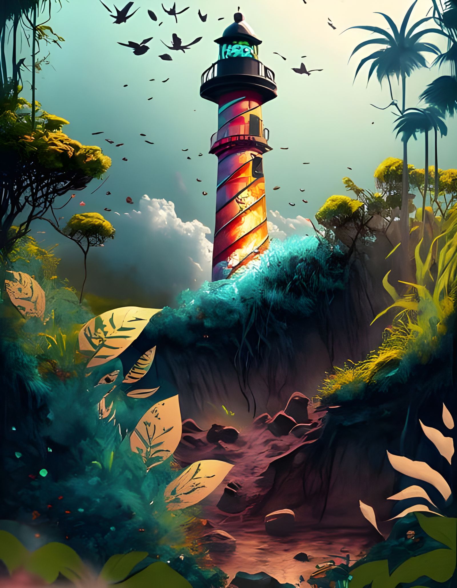 AI Generated Lighthouse Image