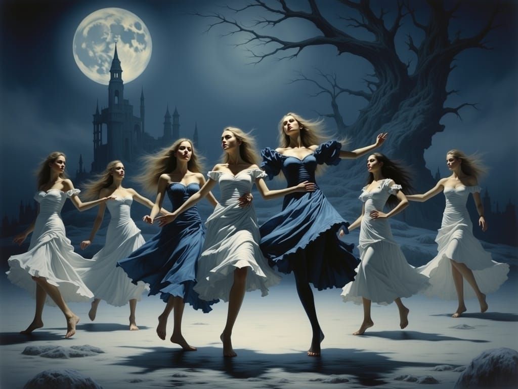 Moonlit Dance in Classic Dark Style