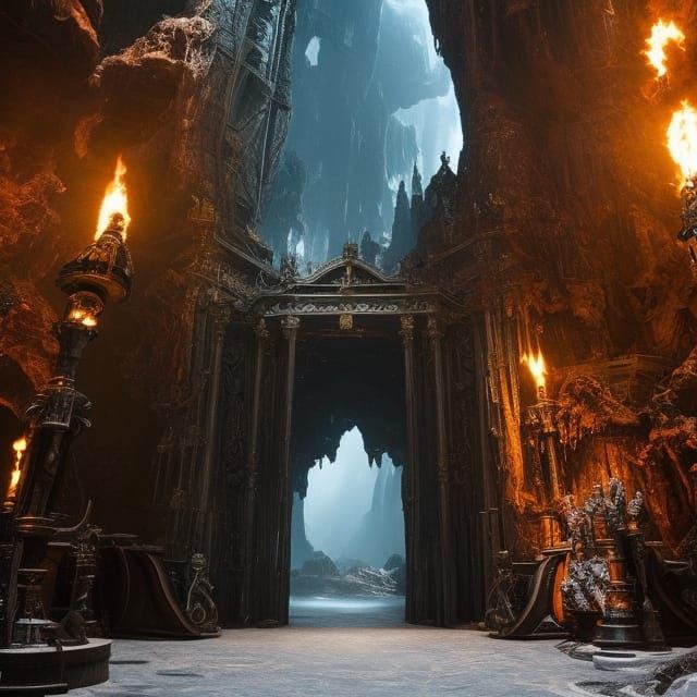 Epic Entrance to Hell: Digital Matte Painting