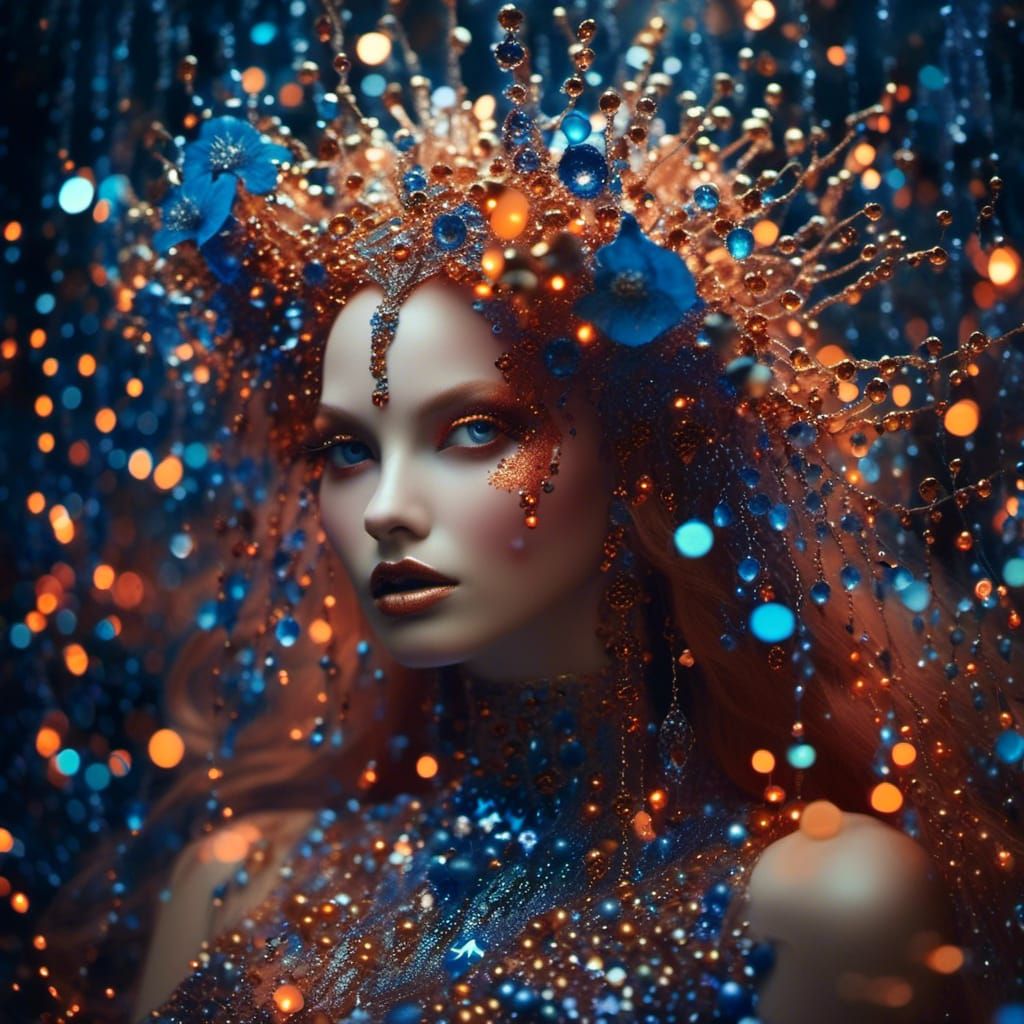 Dark Fairy in Overgrown Enchanted Forest