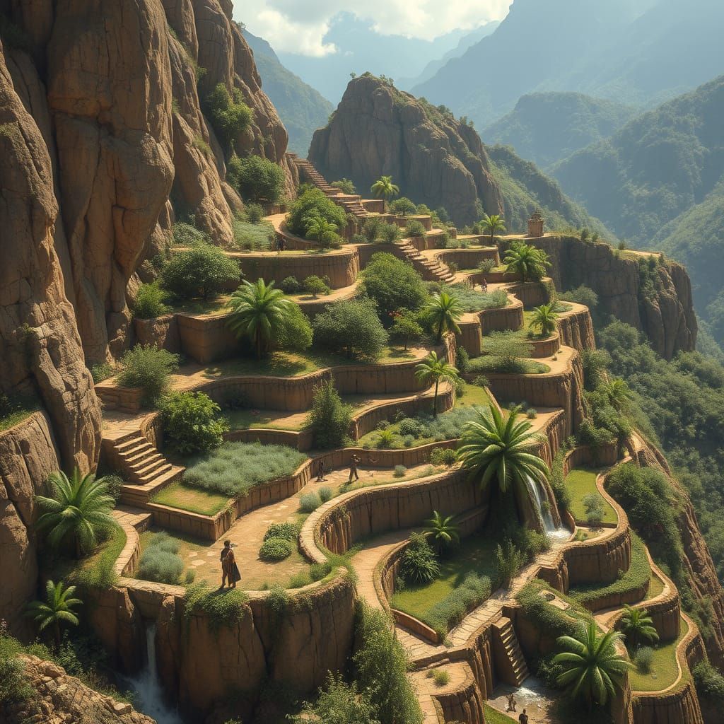 Ancient Cliffside Gardens Flourish in a Tropical Paradise