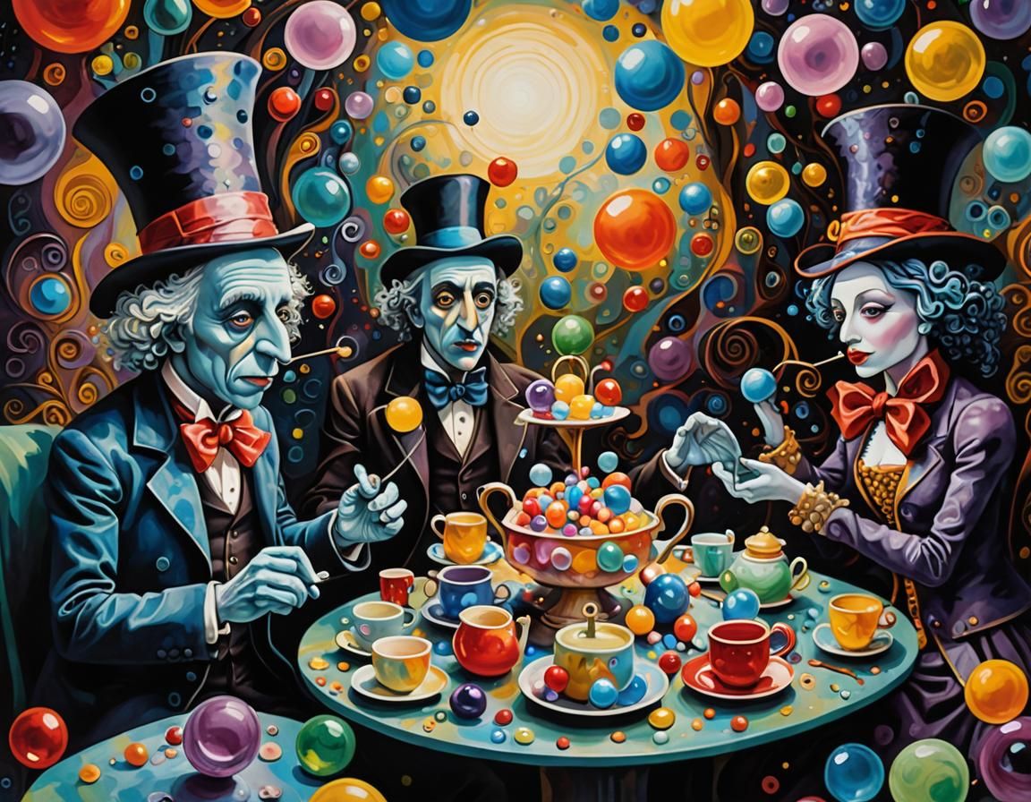 Surreal Cubist Masterpiece of Whimsical Wonderland