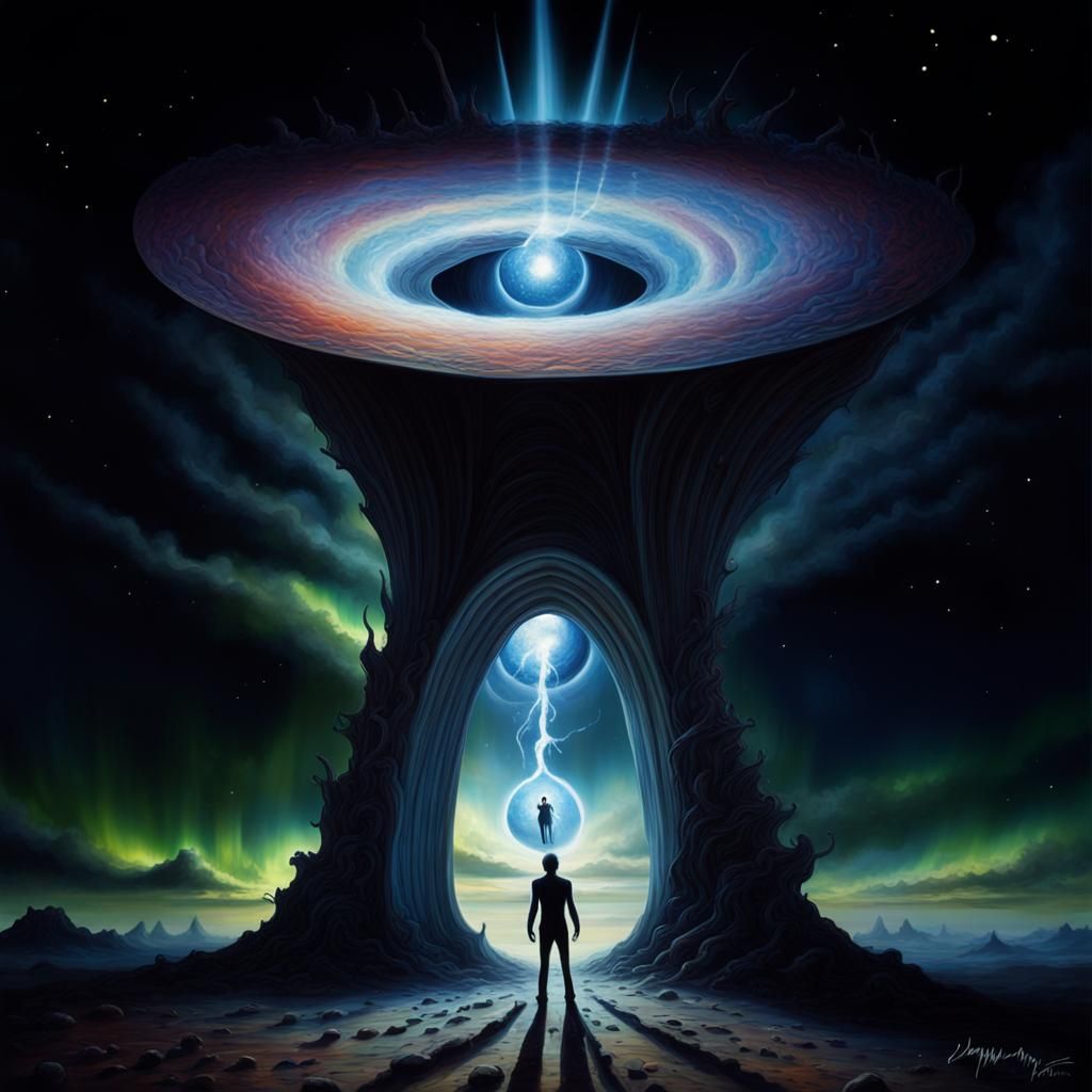 Sci-Fi Alien Portal to Another World