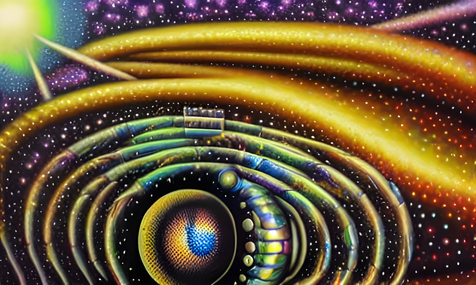 Surreal Rippling Time and Space in Pointillism