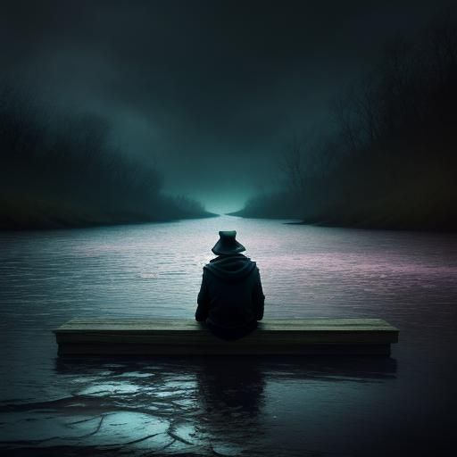 Moody River of Lost Love: Cinematic HDR Image