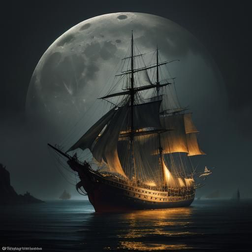 Moon Night by Hieronymus Bosch