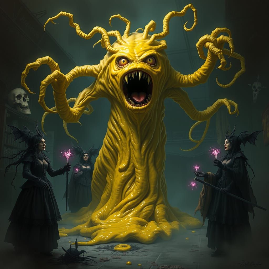 Mustard Monster's Desperate Shrieks in Abandoned Asylum