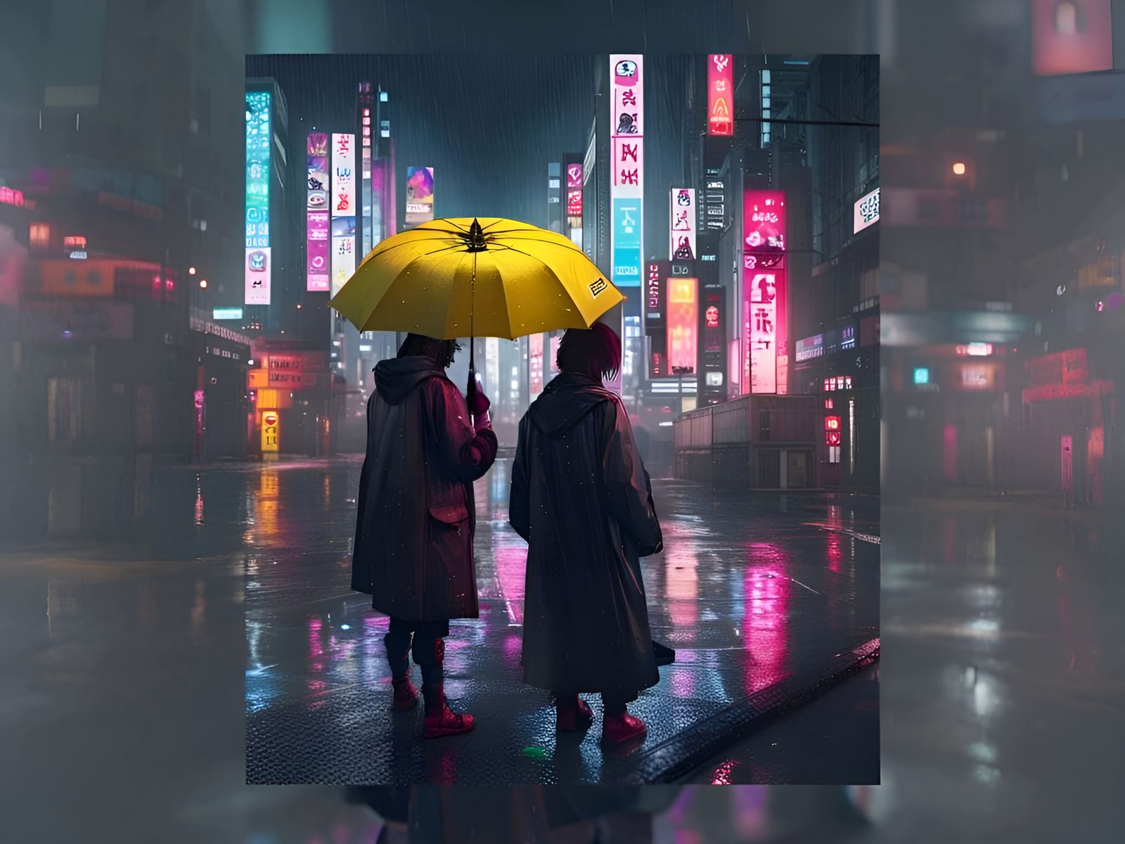 Rainy Cyberpunk Tokyo Night in 8K