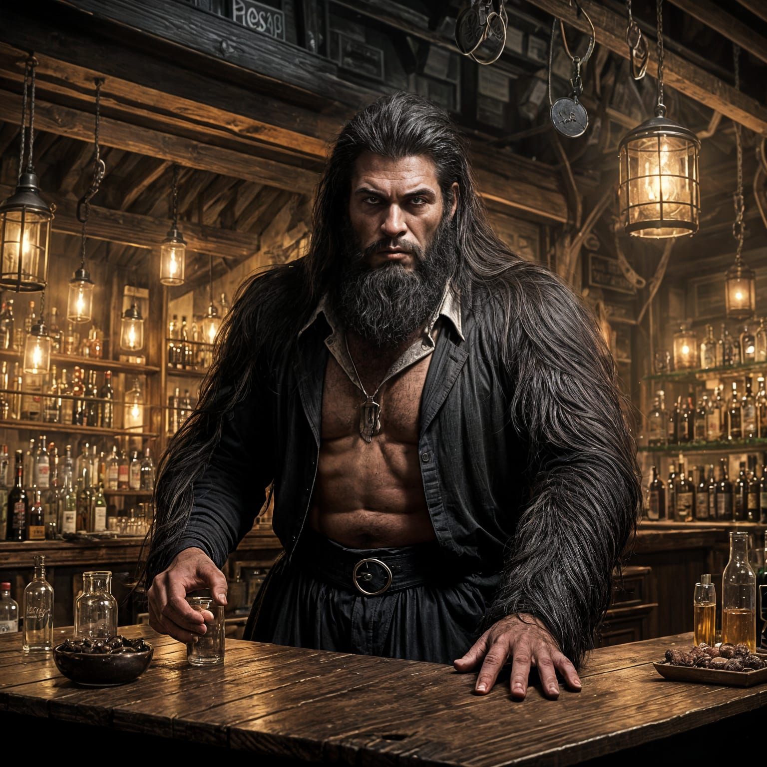 Beast Man Barkeeper Concept Art