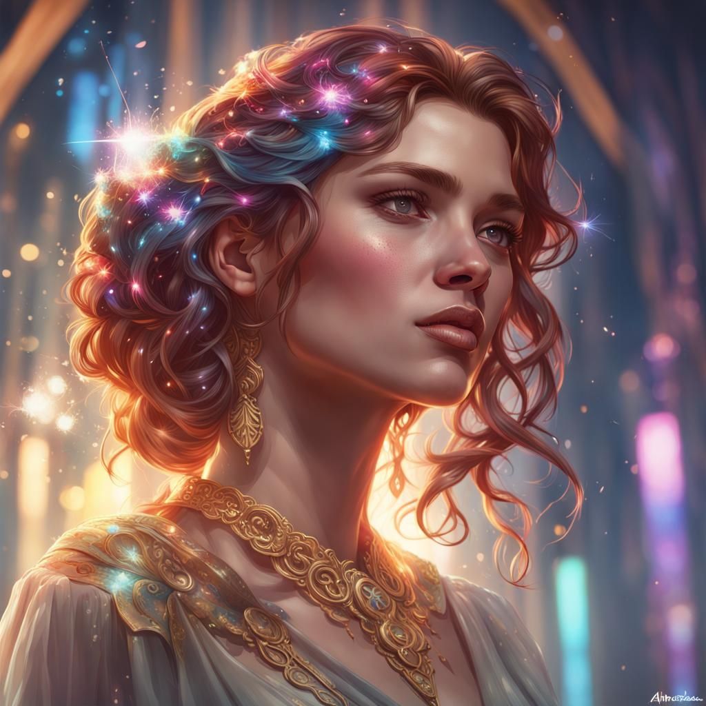 Hyperdetailed Portrait with Dynamic Lighting in 8K