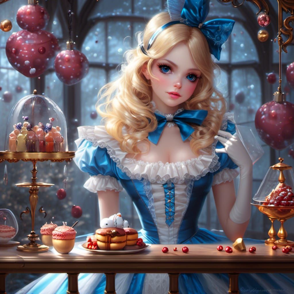Icy Alice Marionette Digital Illustration