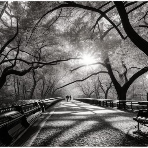 Central Park View with Bokeh in Natural Light
