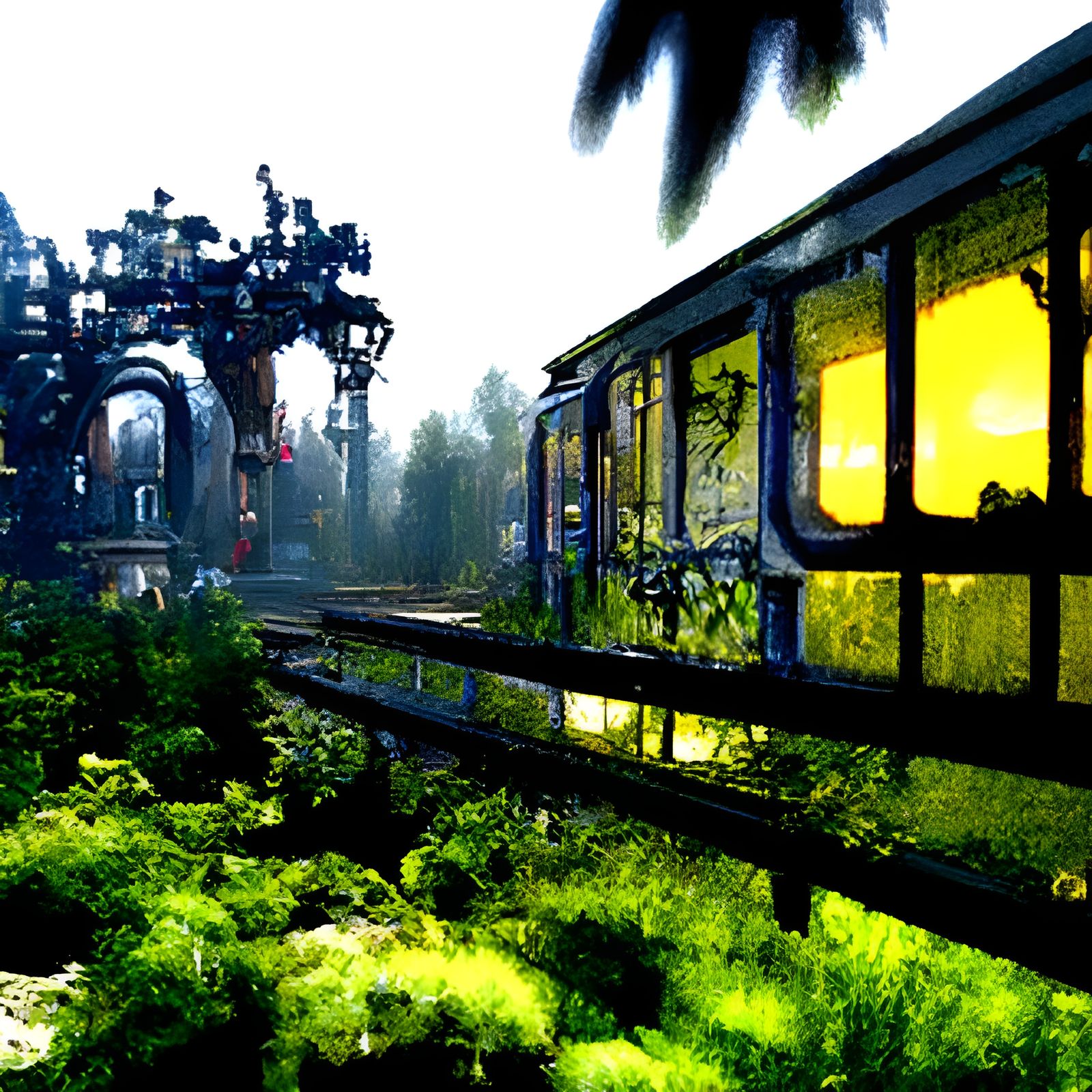 Cyberpunk Train Journey to Lublin