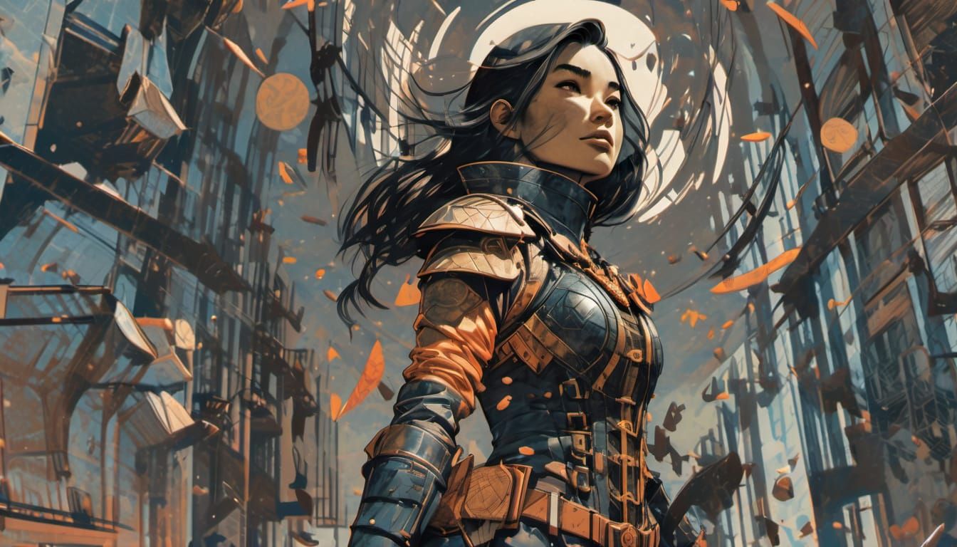 A Solitary Traveler Walks an Endless Aisle in a Norwegian Su...