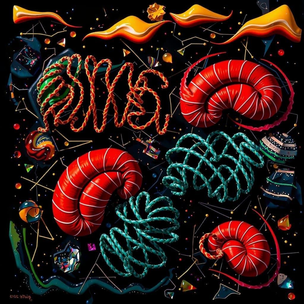 Abstract Gelato Colors Swirling in Hyperrealistic Detail