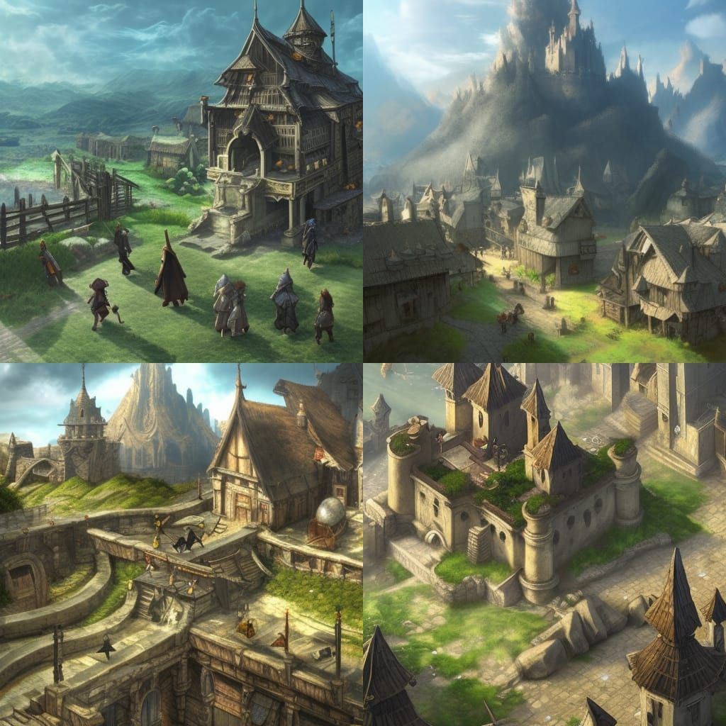 Gallione Landscape in Final Fantasy Tactics Style