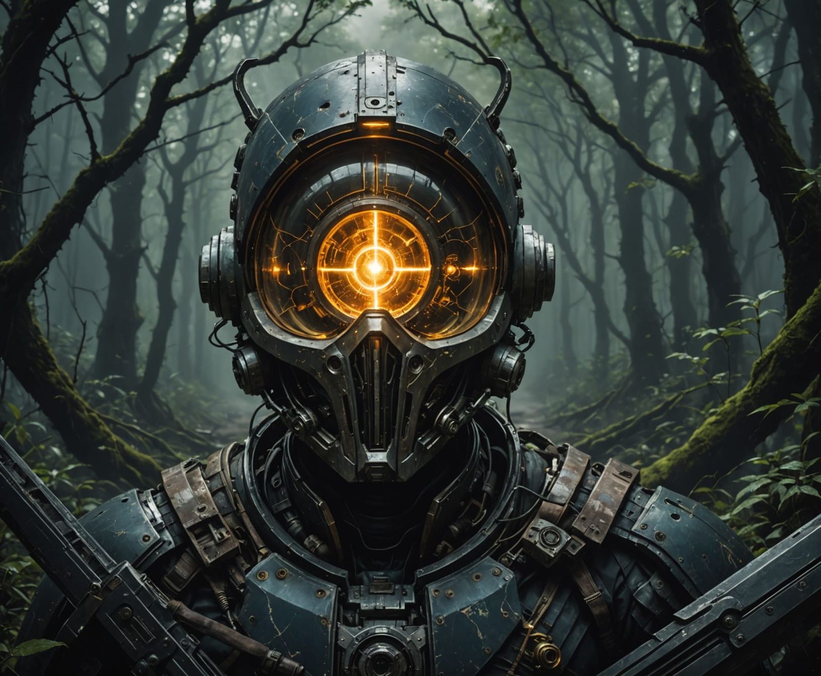 Mysterious Forest Whispers in Moonlit Serenity