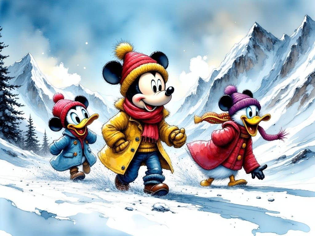 Mickey Mouse and Friends Explore Antarctica in a Thrilling W...