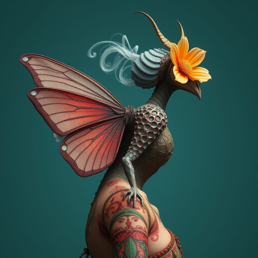 Unique AI-Generated Hybrid Woman