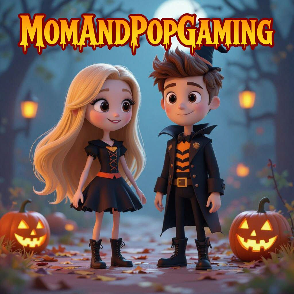 Annette and Brent as Halloween Stick Figures in 3D UHD