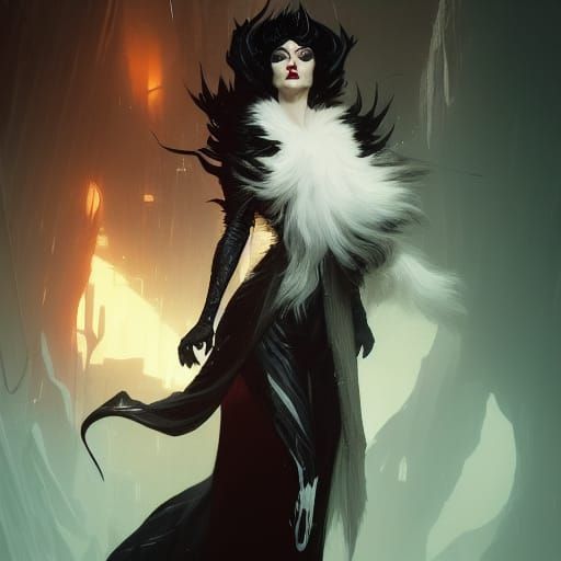 Dark Fantasy Cruella Concept Art in 8K