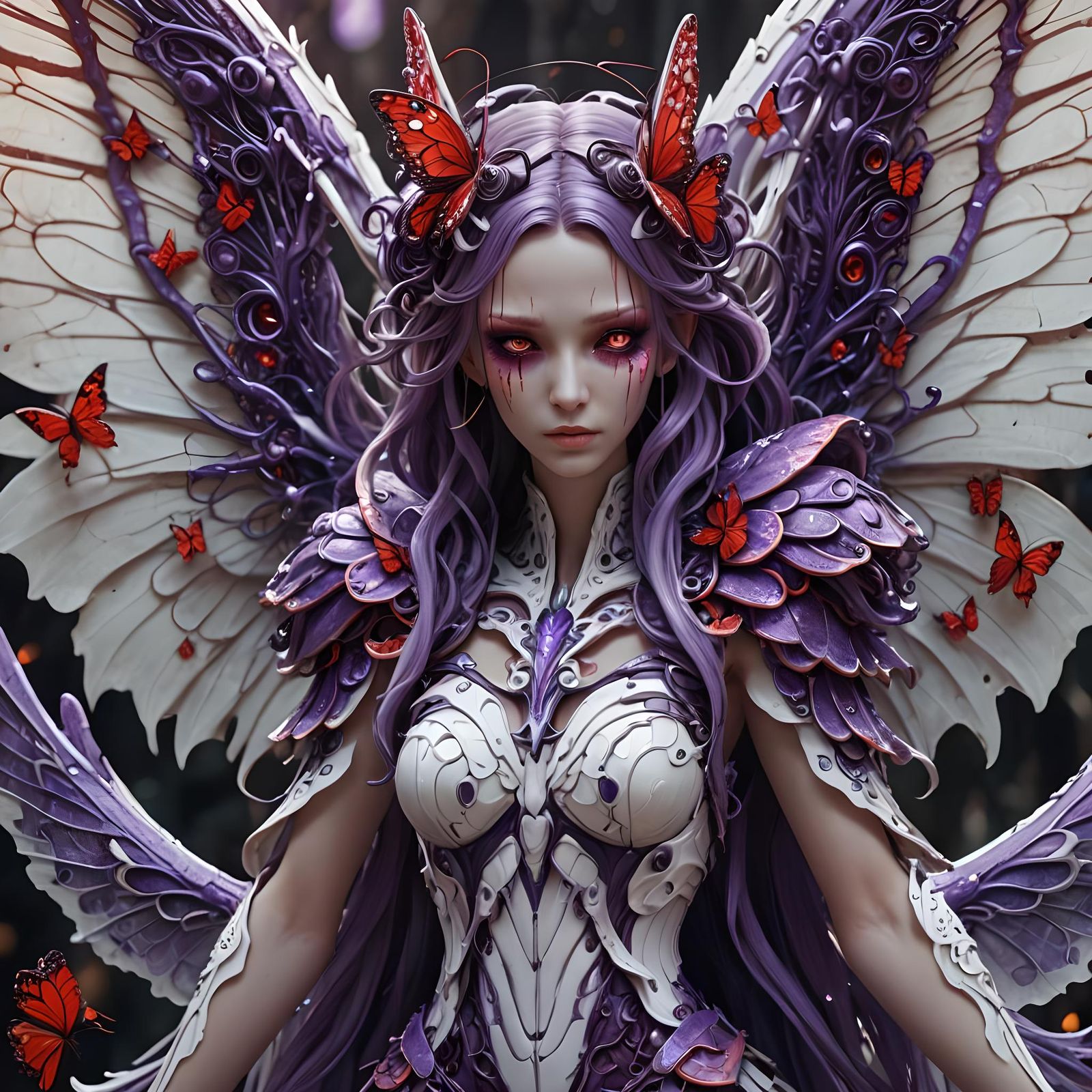 Ethereal Multi-Tentacled Angel in 3D Cinematic Style