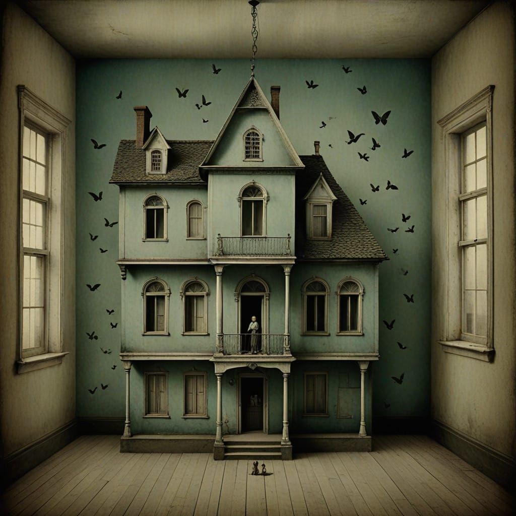 Woman Escapes Haunting Memories in a Hall of Mirrors