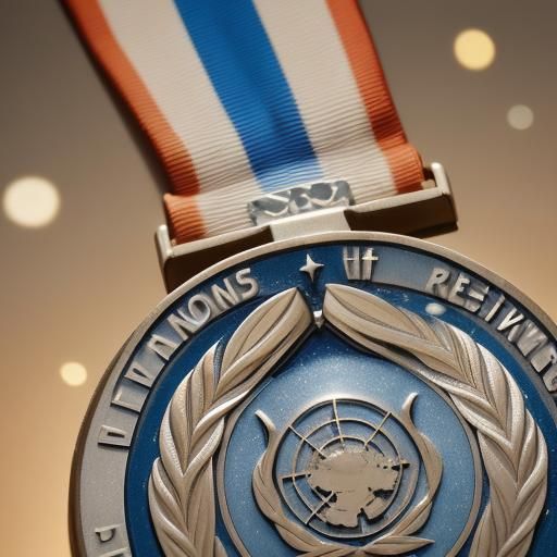 United Nations Medal: Professional Photography with Bokeh
