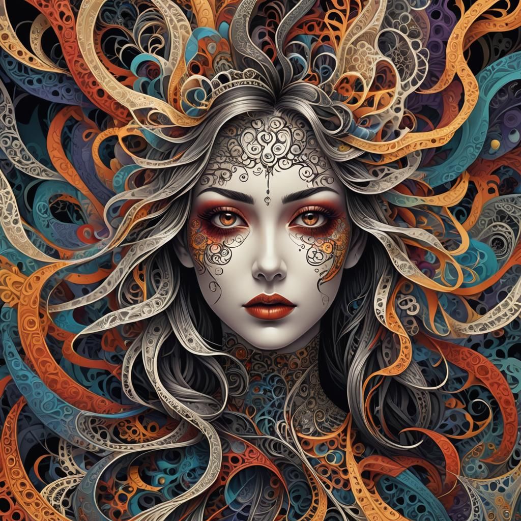 Horror Unleashed: Abstract Fear in Girl's Mind