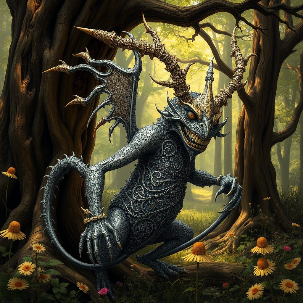 Twisted Faerie Emerges from Dark English Forest