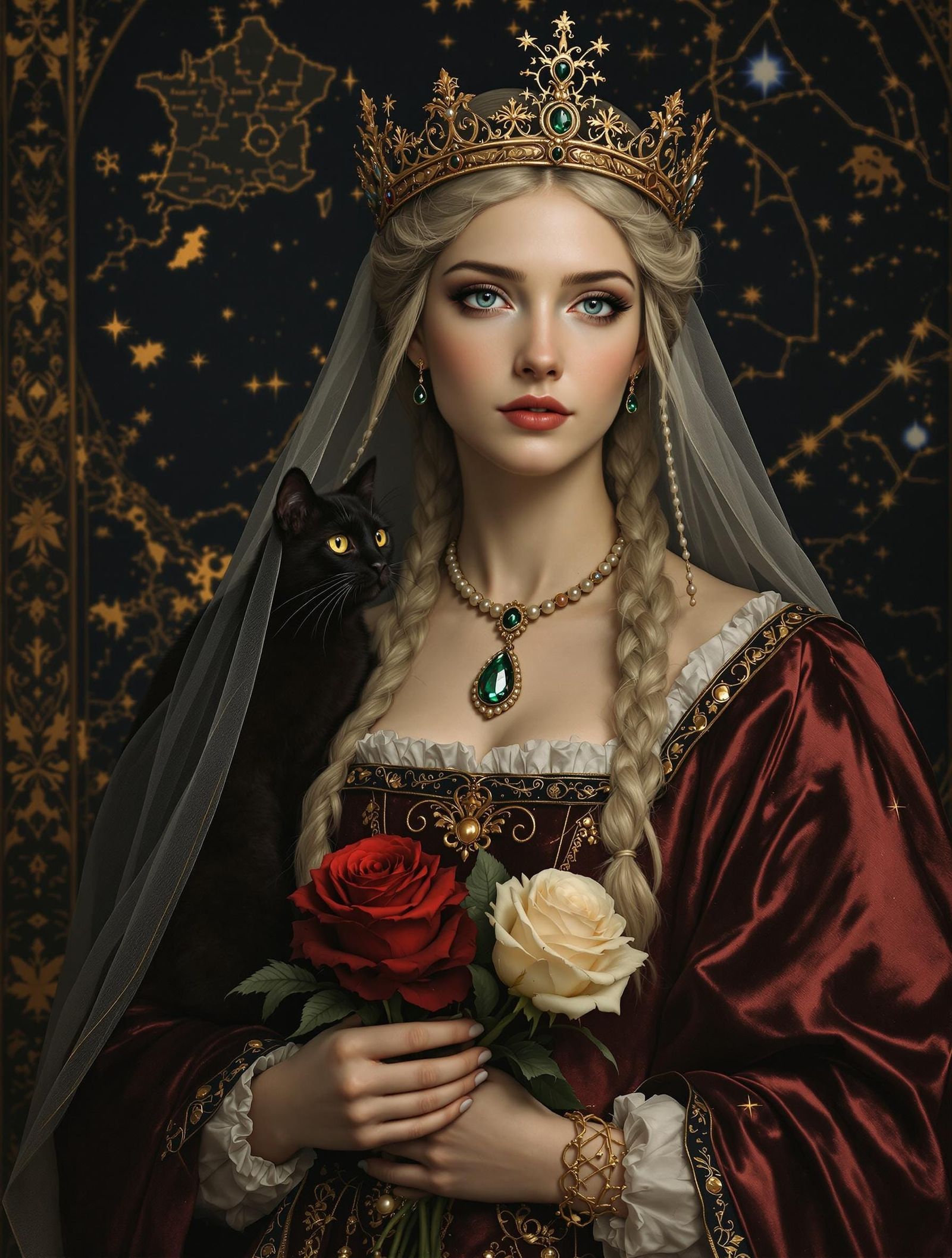 Elegant Queen Eleanor of Aquitaine in 12th-Century Medieval ...