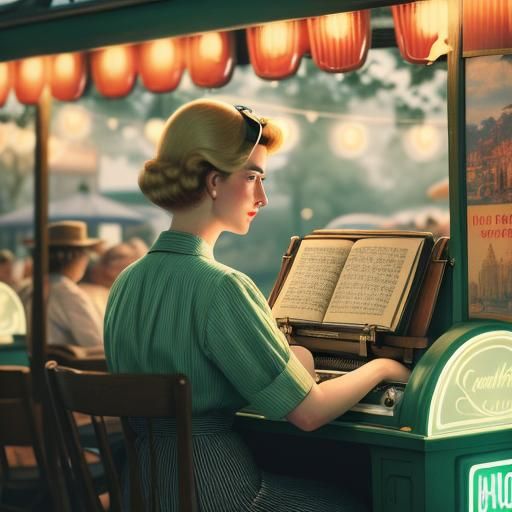 Vintage Neon Book Captures Summer Fair Nostalgia